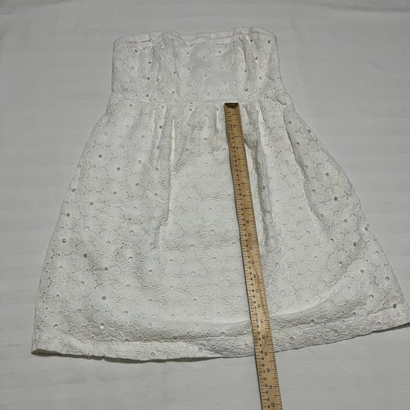 American Eagle White Strapless Dress Size 6 - Picture 4 of 8
